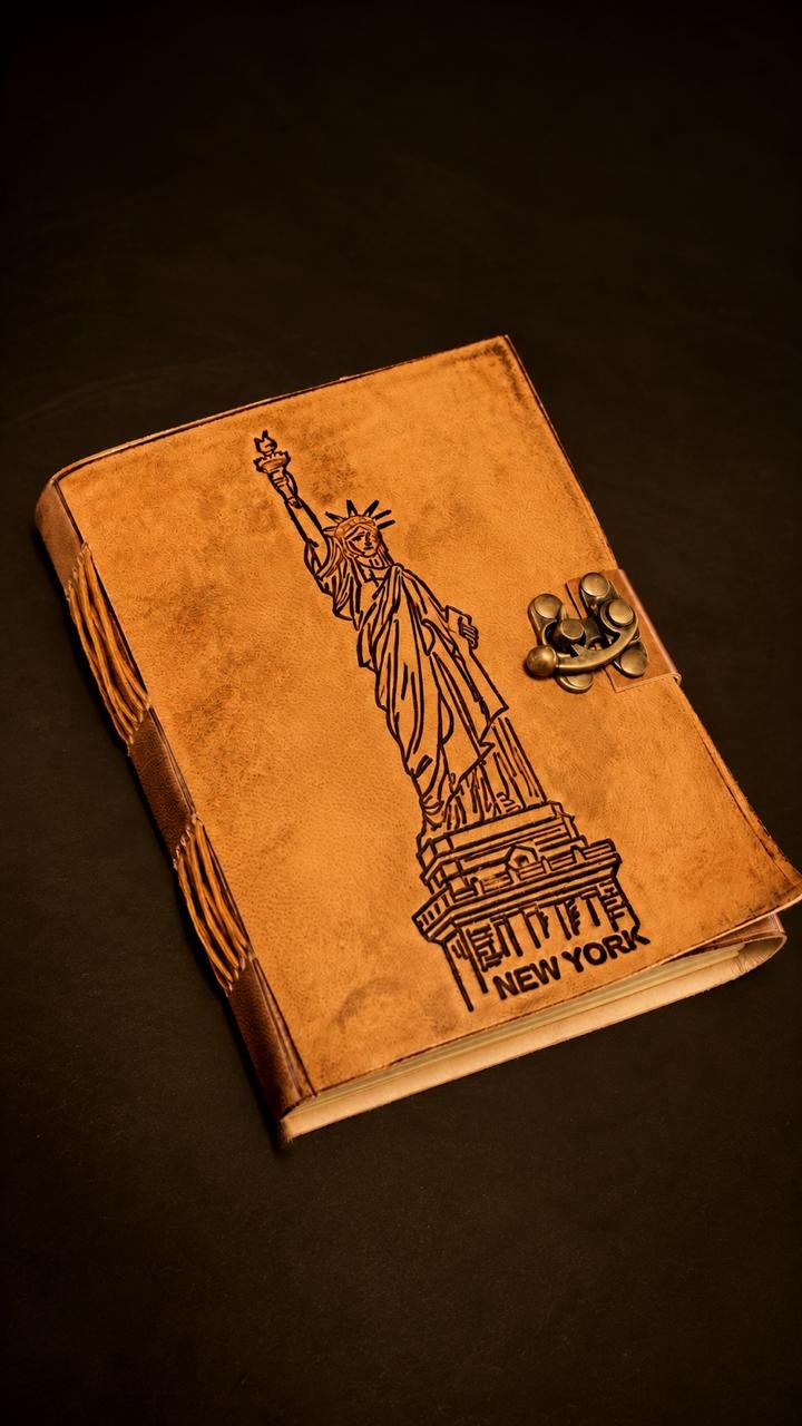 Statue Of Liberty Handmade Leather Journal