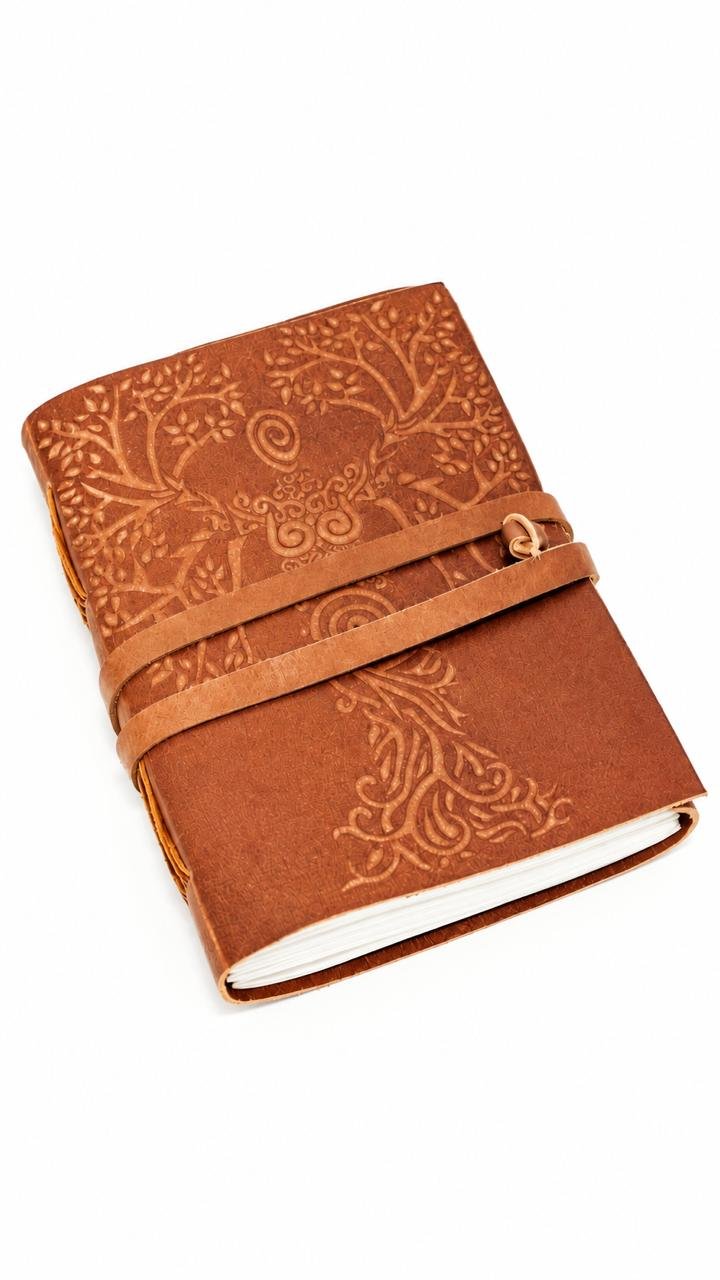 Tree of Life Blank Leather Journal